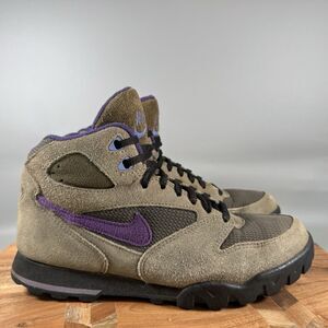 Vintage Nike ACG Caldera Hiking Boots Suede Women's Size 8 Brown Purple